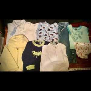 Mixed Lot Infant 12 Month Clothes 9 Pieces